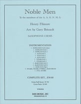 Noble Men Saxophone Choir and Percussion cover